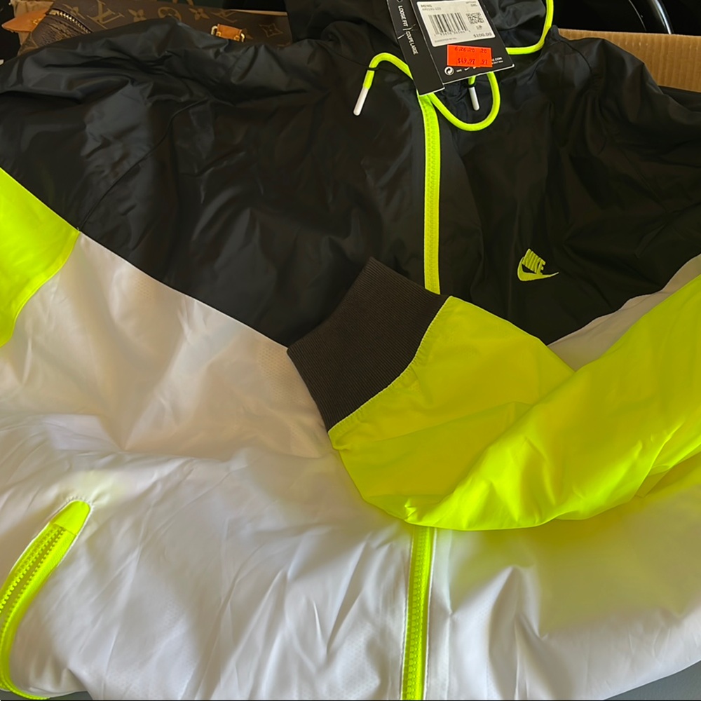 Nike Black Jacket with Neon Highlights